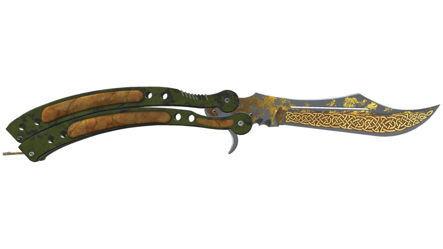 ★ StatTrak™ Butterfly Knife | Lore (Battle-Scarred)