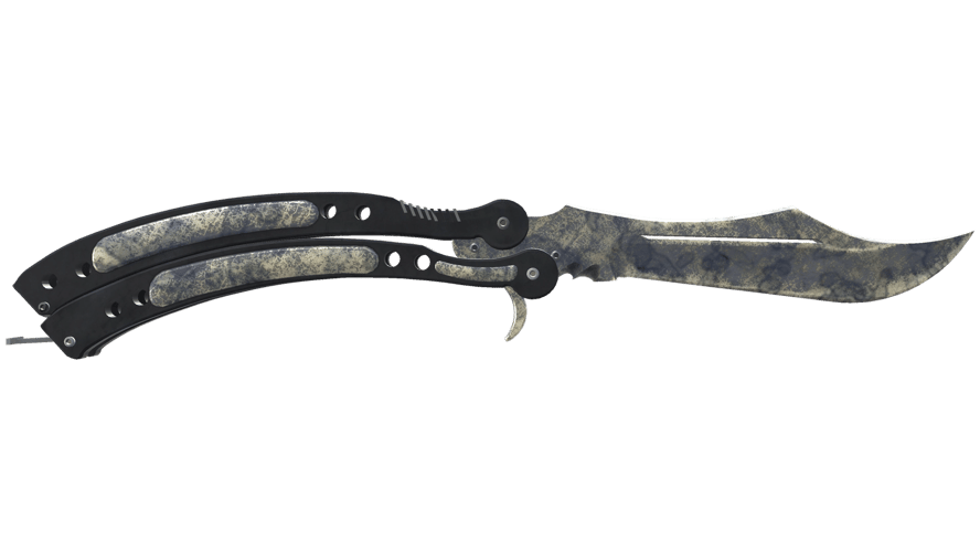 ★ StatTrak™ Butterfly Knife | Stained (Battle-Scarred)