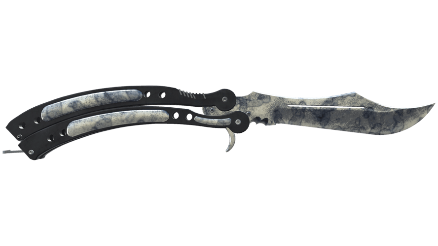 ★ StatTrak™ Butterfly Knife | Stained (Well-Worn)