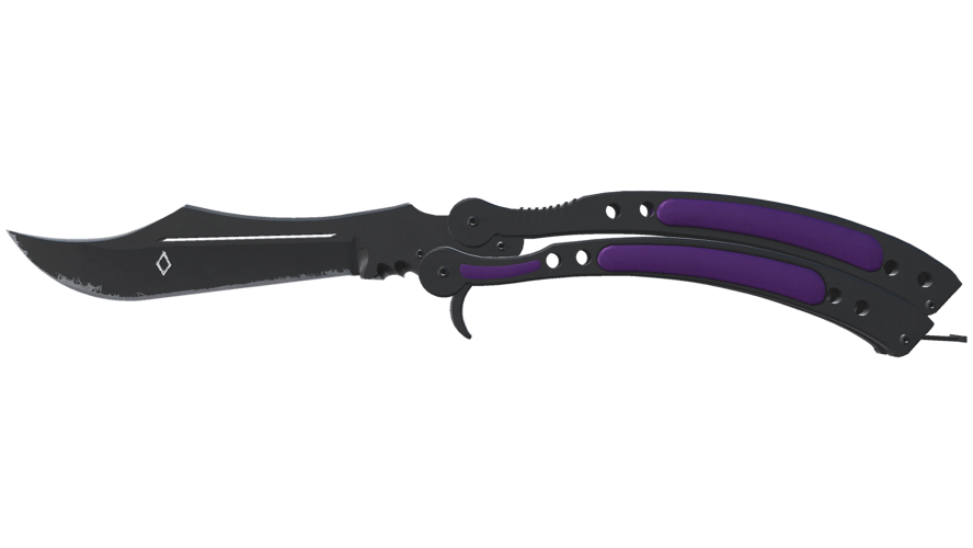 ★ StatTrak™ Butterfly Knife | Ultraviolet (Minimal Wear)