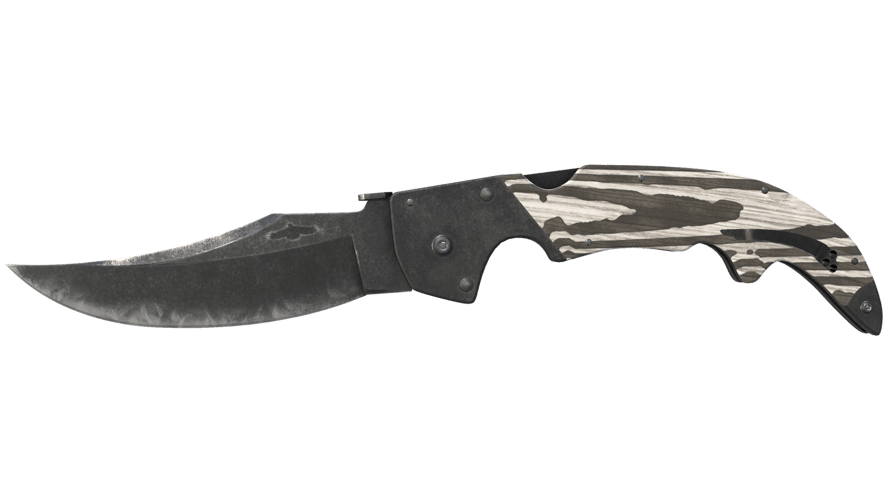 ★ StatTrak™ Falchion Knife | Black Laminate (Minimal Wear)