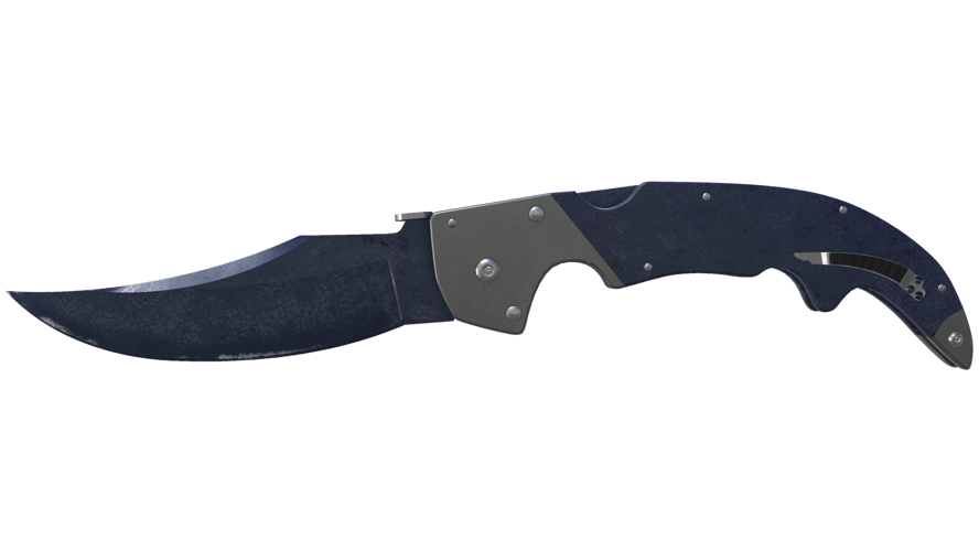 ★ StatTrak™ Falchion Knife | Blue Steel (Battle-Scarred)