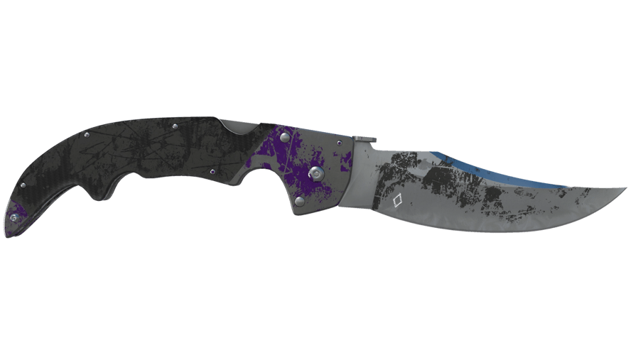 ★ StatTrak™ Falchion Knife | Ultraviolet (Battle-Scarred)