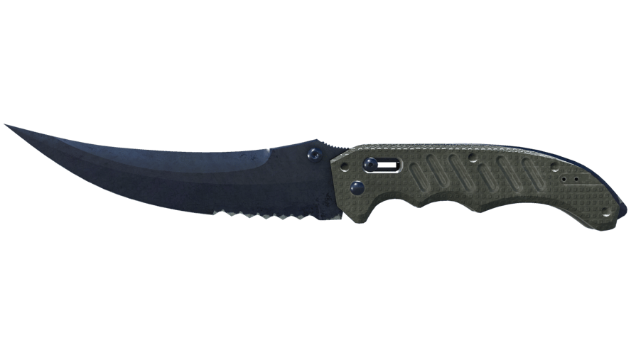 ★ StatTrak™ Flip Knife | Blue Steel (Battle-Scarred)