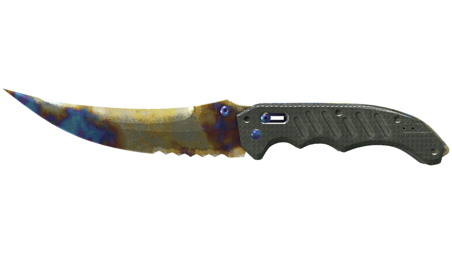 ★ StatTrak™ Flip Knife | Case Hardened (Well-Worn)