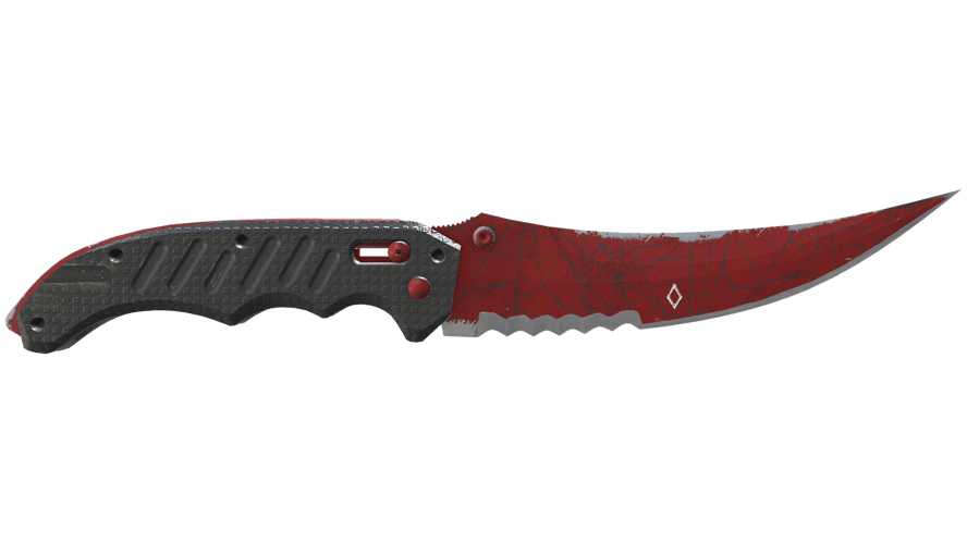 ★ StatTrak™ Flip Knife | Crimson Web (Well-Worn)