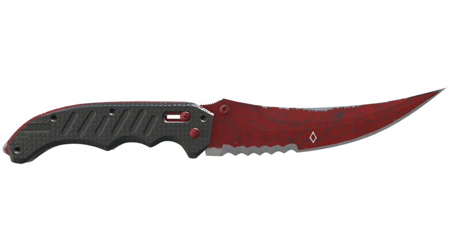 ★ StatTrak™ Flip Knife | Crimson Web (Well-Worn)