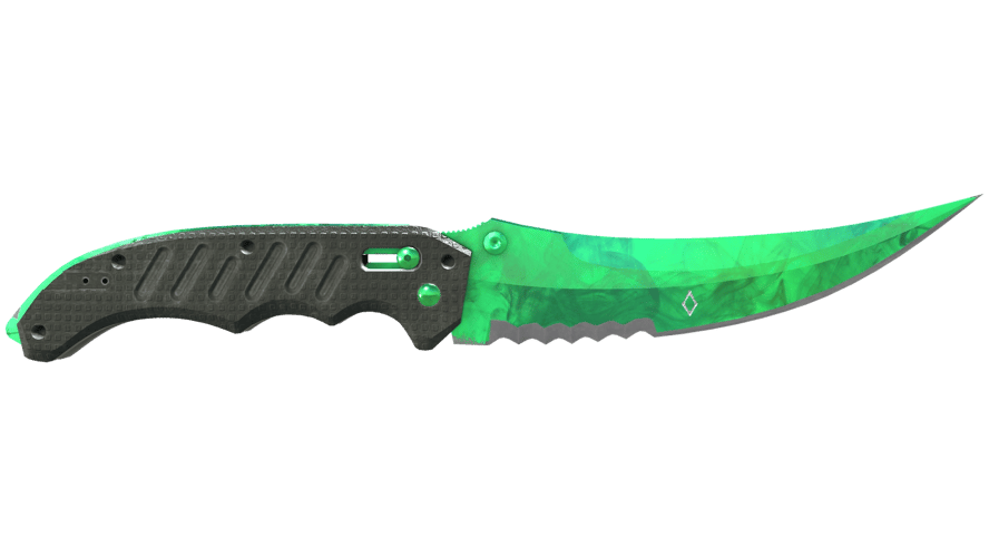 ★ StatTrak™ Flip Knife | Gamma Doppler Emerald (Factory New)