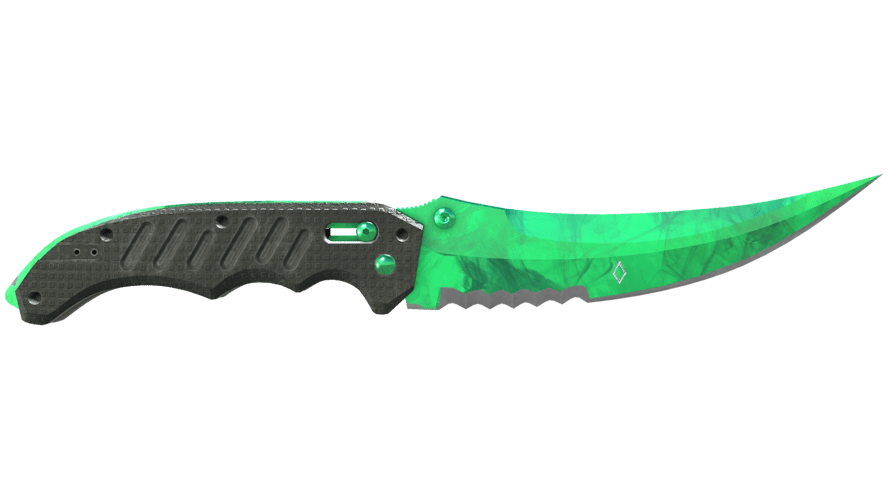 ★ StatTrak™ Flip Knife | Gamma Doppler Emerald (Factory New)
