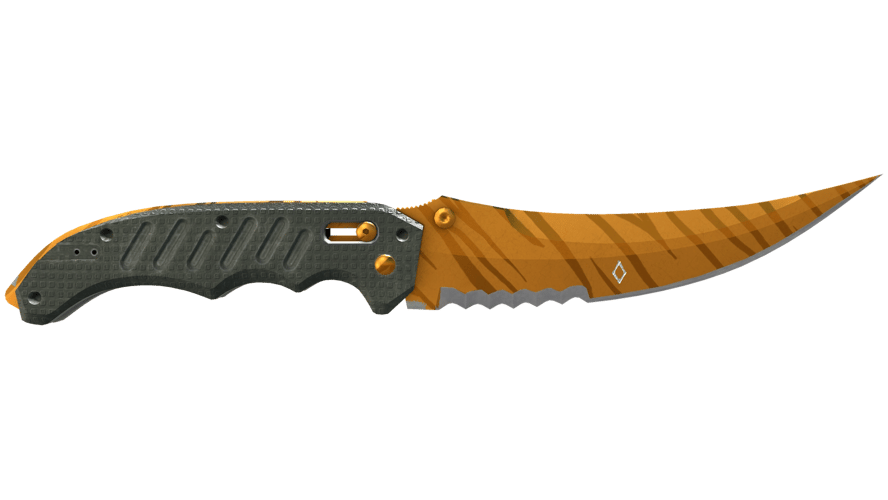 ★ StatTrak™ Flip Knife | Tiger Tooth (Factory New)