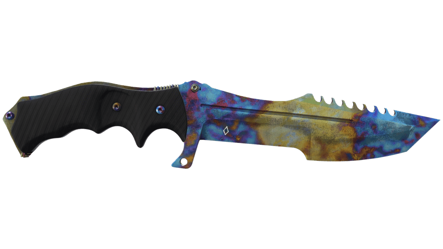 ★ StatTrak™ Huntsman Knife | Case Hardened (Well-Worn)