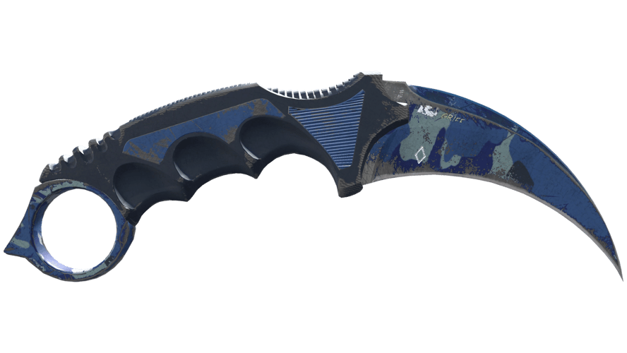 ★ StatTrak™ Karambit | Bright Water (Battle-Scarred)