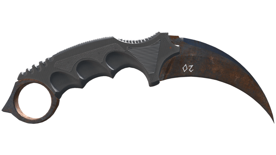 ★ StatTrak™ Karambit | Rust Coat (Battle-Scarred)