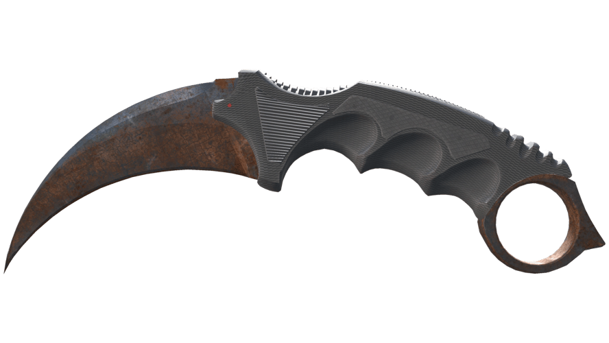 ★ StatTrak™ Karambit | Rust Coat (Battle-Scarred)