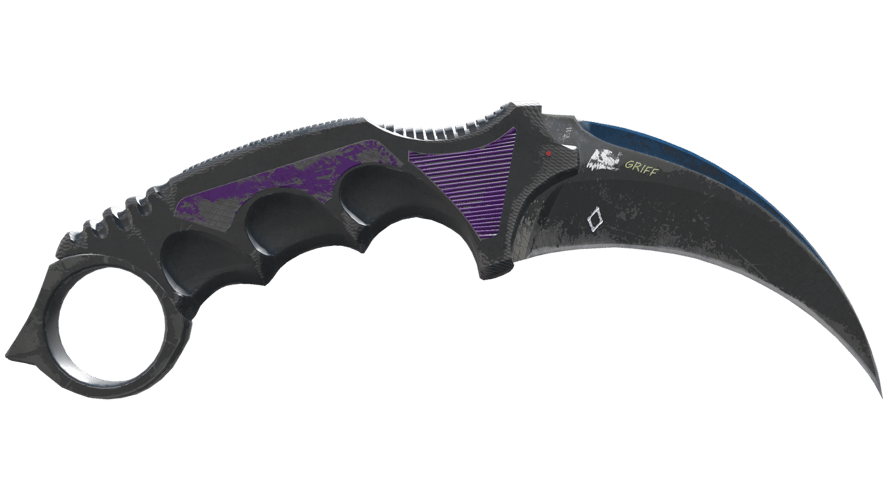 ★ StatTrak™ Karambit | Ultraviolet (Battle-Scarred)