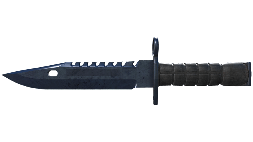 ★ StatTrak™ M9 Bayonet | Blue Steel (Well-Worn)