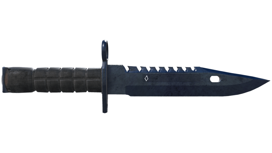 ★ StatTrak™ M9 Bayonet | Blue Steel (Well-Worn)