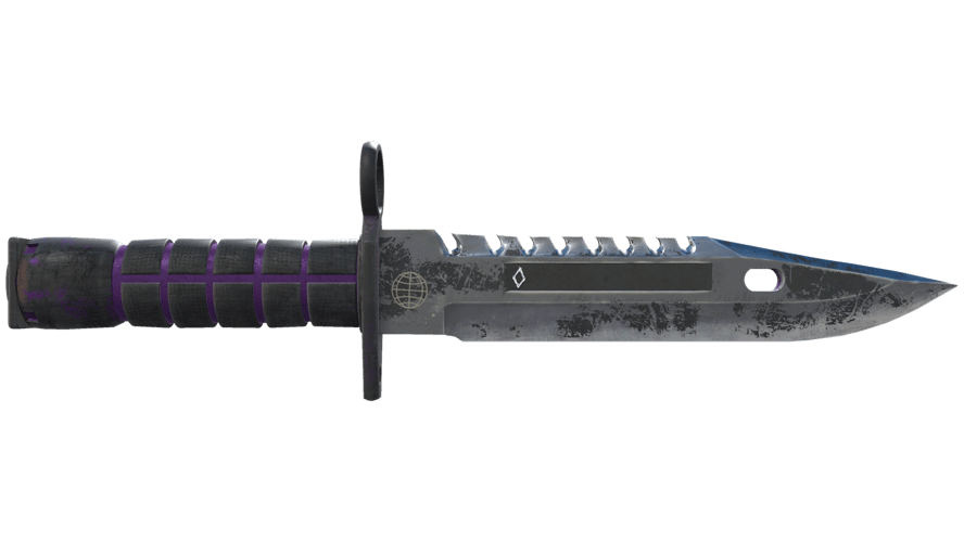 ★ StatTrak™ M9 Bayonet | Ultraviolet (Battle-Scarred)