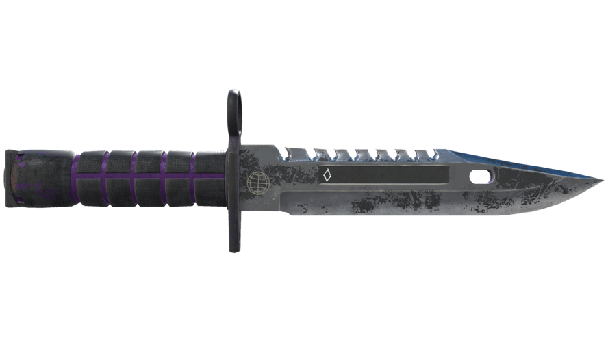 ★ StatTrak™ M9 Bayonet | Ultraviolet (Battle-Scarred)