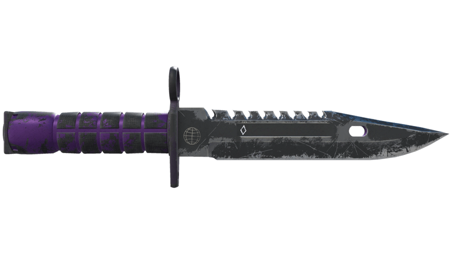 ★ StatTrak™ M9 Bayonet | Ultraviolet (Well-Worn)