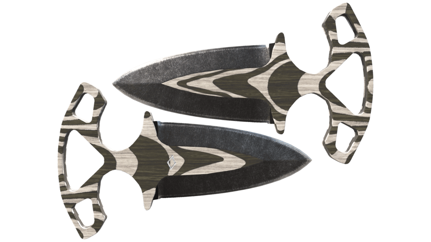 ★ StatTrak™ Shadow Daggers | Black Laminate (Minimal Wear)