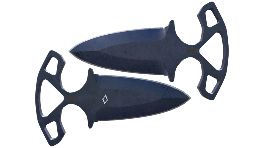 ★ StatTrak™ Shadow Daggers | Blue Steel (Battle-Scarred)