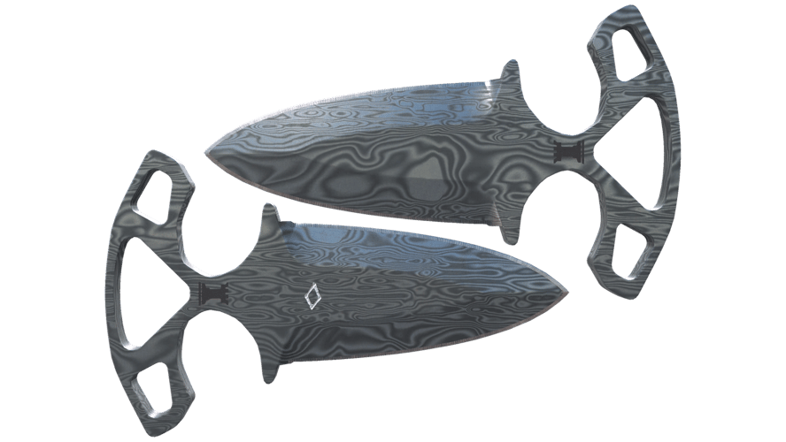 ★ StatTrak™ Shadow Daggers | Damascus Steel (Battle-Scarred)