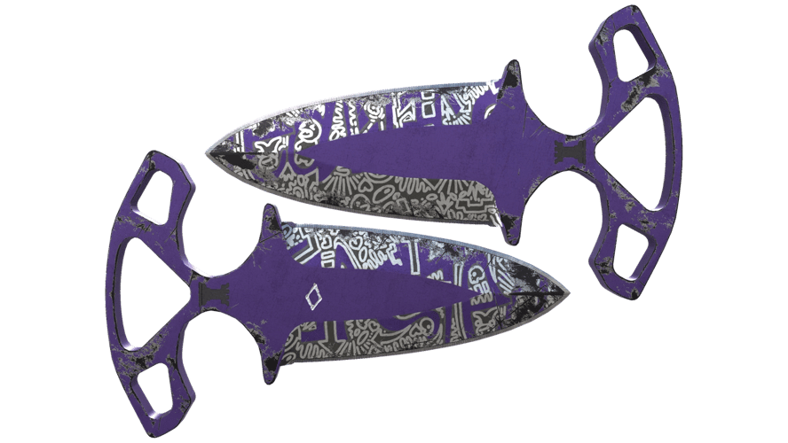 ★ StatTrak™ Shadow Daggers | Freehand (Battle-Scarred)