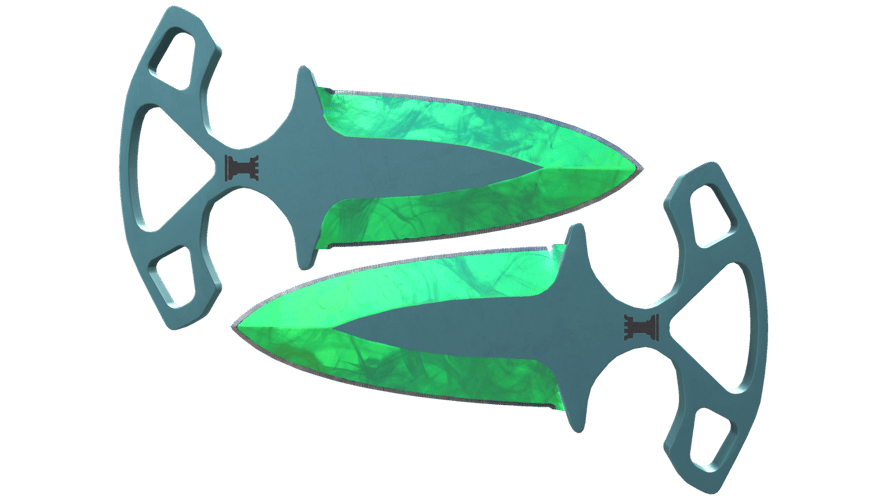 ★ StatTrak™ Shadow Daggers | Gamma Doppler Emerald (Factory New)