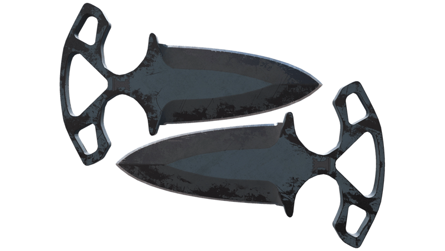 ★ StatTrak™ Shadow Daggers | Night (Battle-Scarred)