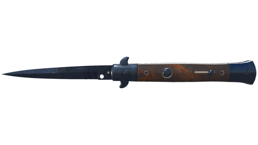 ★ StatTrak™ Stiletto Knife | Blue Steel (Well-Worn)