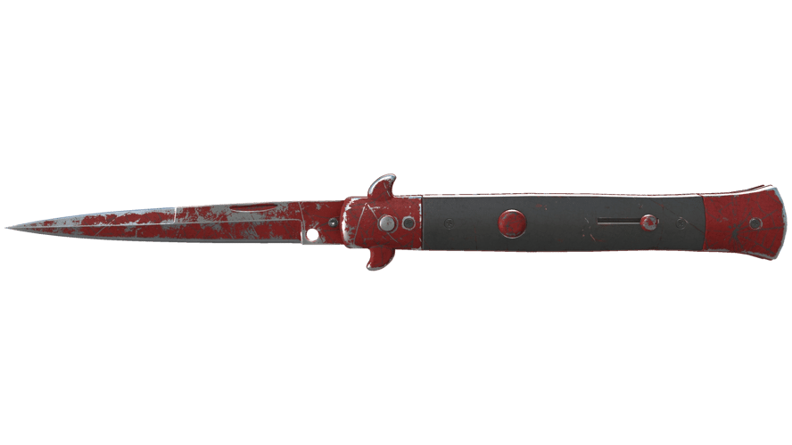 ★ StatTrak™ Stiletto Knife | Crimson Web (Battle-Scarred)