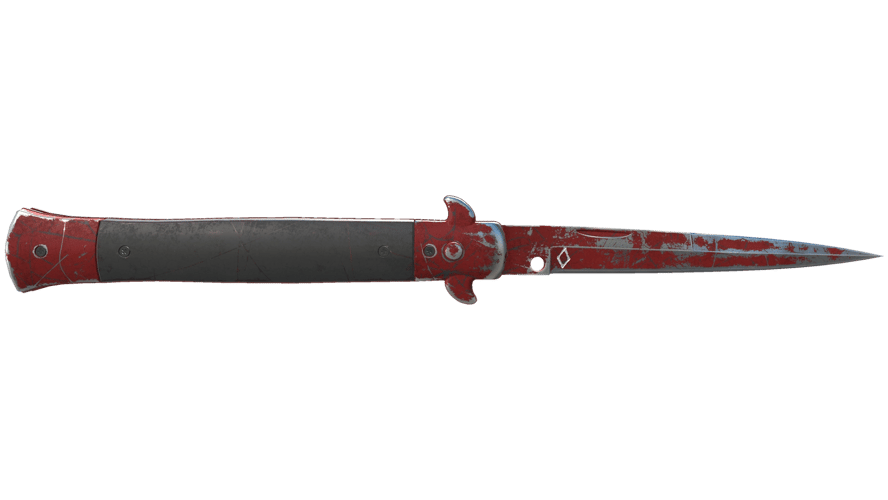 ★ StatTrak™ Stiletto Knife | Crimson Web (Battle-Scarred)
