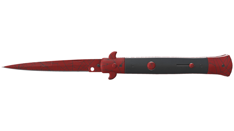 ★ StatTrak™ Stiletto Knife | Crimson Web (Minimal Wear)