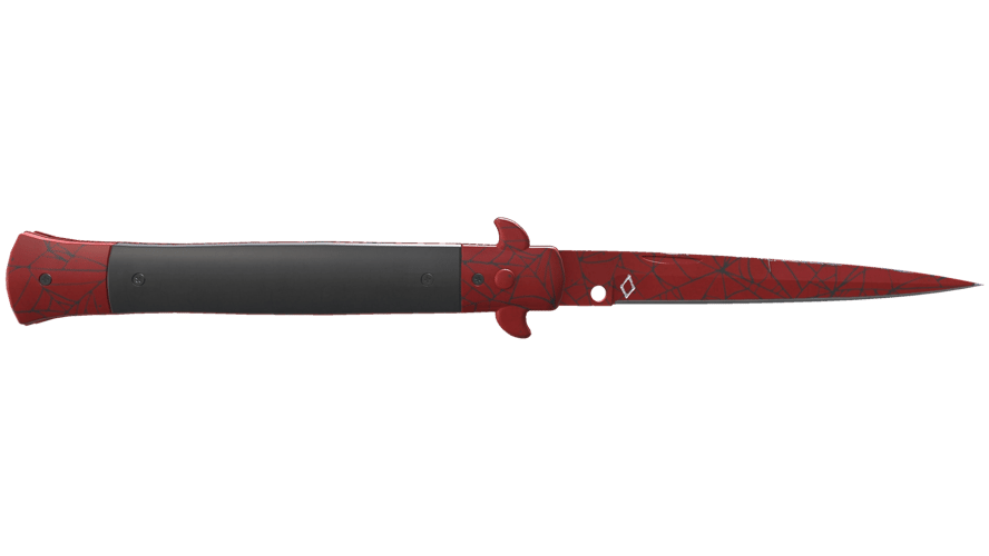 ★ StatTrak™ Stiletto Knife | Crimson Web (Minimal Wear)