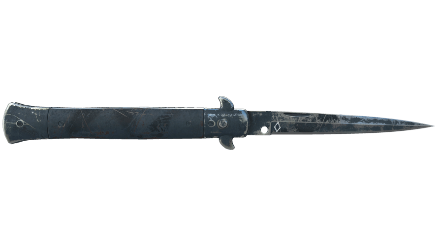 ★ StatTrak™ Stiletto Knife | Night Stripe (Battle-Scarred)