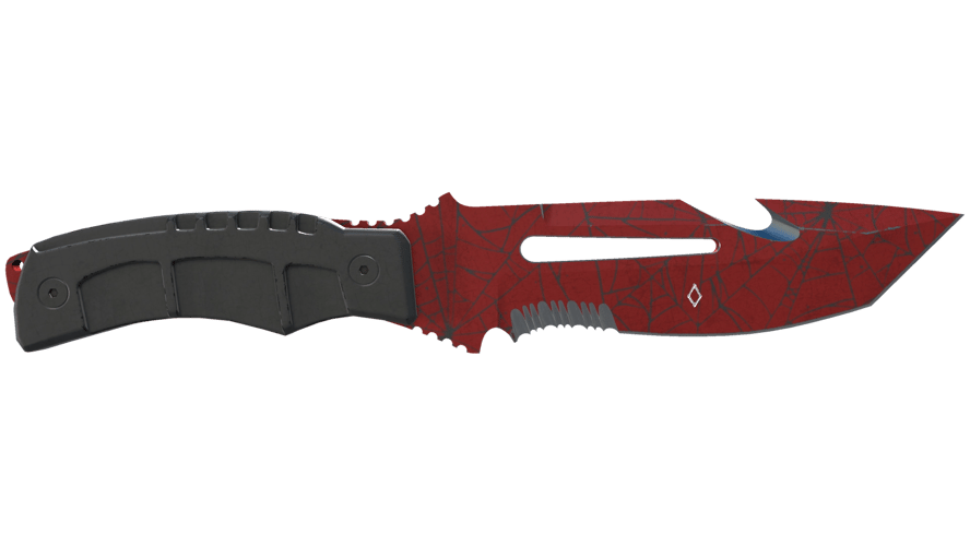 ★ StatTrak™ Survival Knife | Crimson Web (Well-Worn)