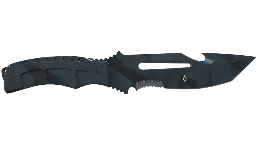 ★ StatTrak™ Survival Knife | Night Stripe (Well-Worn)