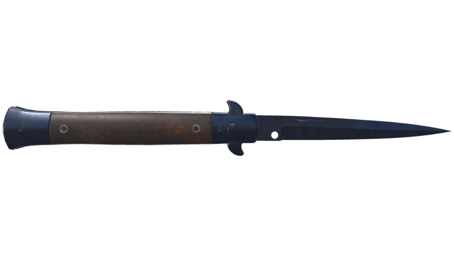 ★ Stiletto Knife | Blue Steel (Battle-Scarred)