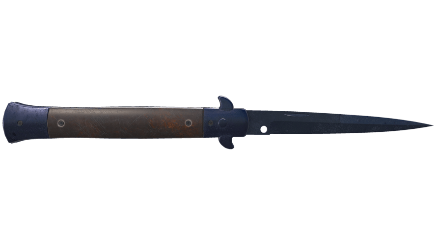 ★ Stiletto Knife | Blue Steel (Battle-Scarred)
