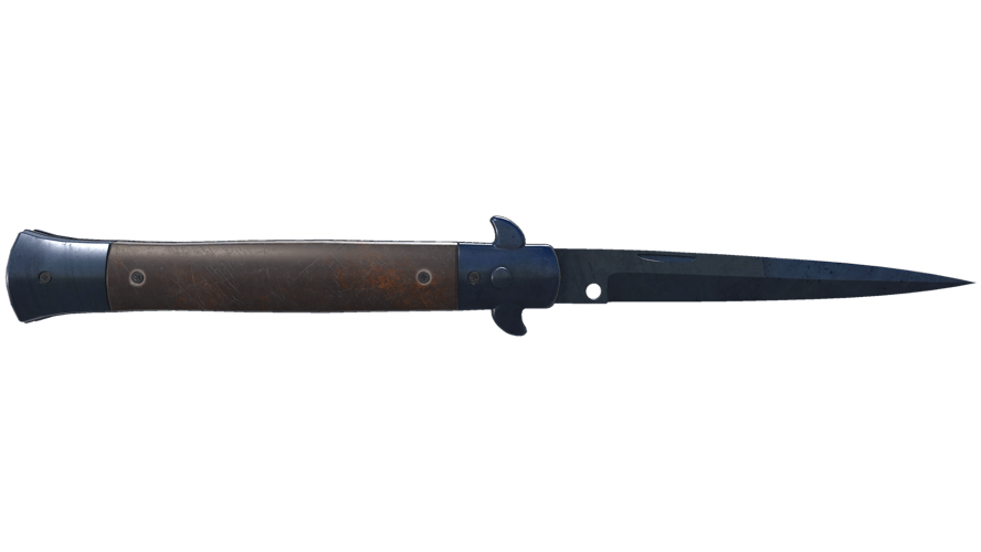 ★ Stiletto Knife | Blue Steel (Well-Worn)