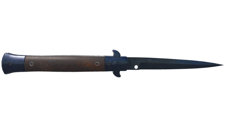 ★ Stiletto Knife | Blue Steel (Well-Worn)