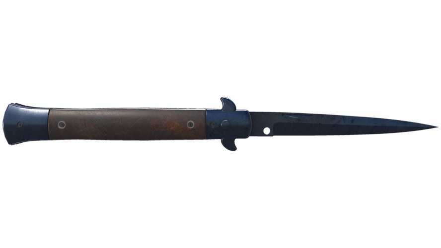 ★ Stiletto Knife | Blue Steel (Well-Worn)