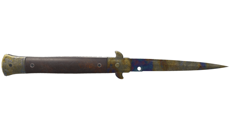 ★ Stiletto Knife | Case Hardened (Battle-Scarred)