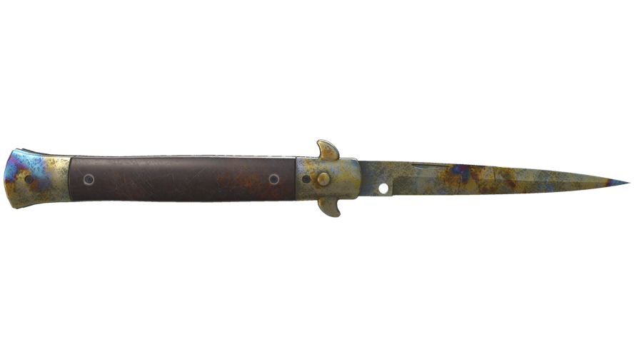 ★ Stiletto Knife | Case Hardened (Battle-Scarred)