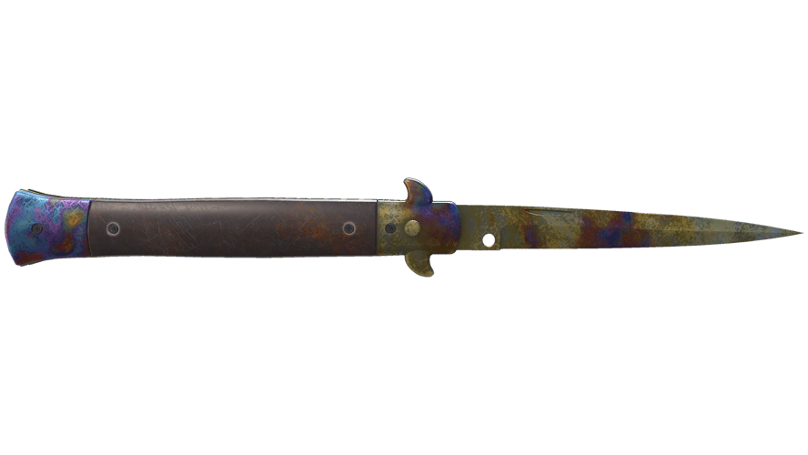 ★ Stiletto Knife | Case Hardened (Battle-Scarred)