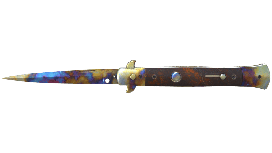 ★ Stiletto Knife | Case Hardened (Minimal Wear)