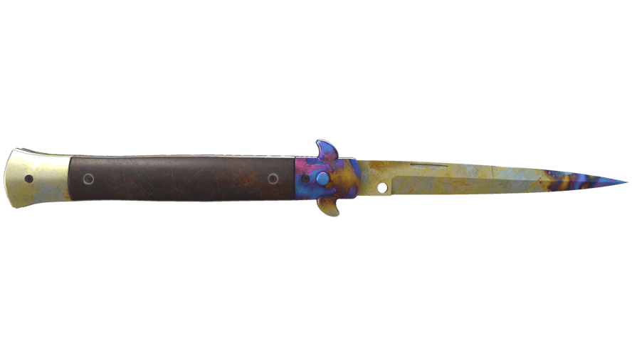 ★ Stiletto Knife | Case Hardened (Minimal Wear)