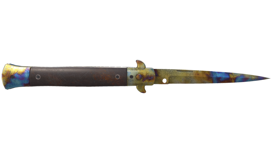 ★ Stiletto Knife | Case Hardened (Well-Worn)