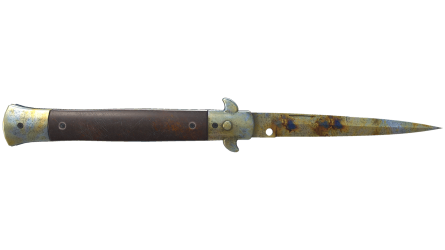 ★ Stiletto Knife | Case Hardened (Well-Worn)